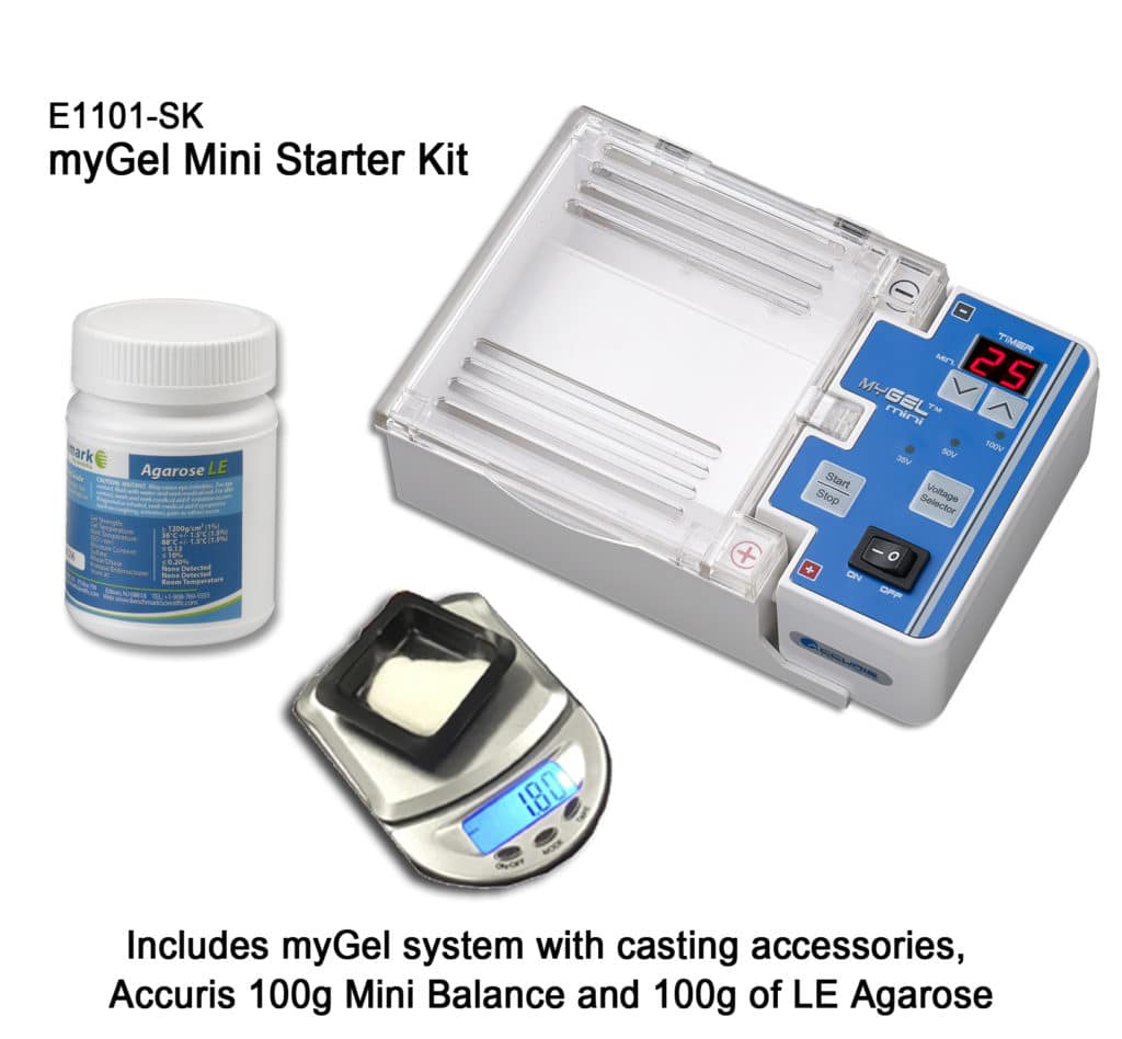 myGel Mini Electrophoresis System Starter Kit (Incl. E1101-E, A1701&W4000-100)