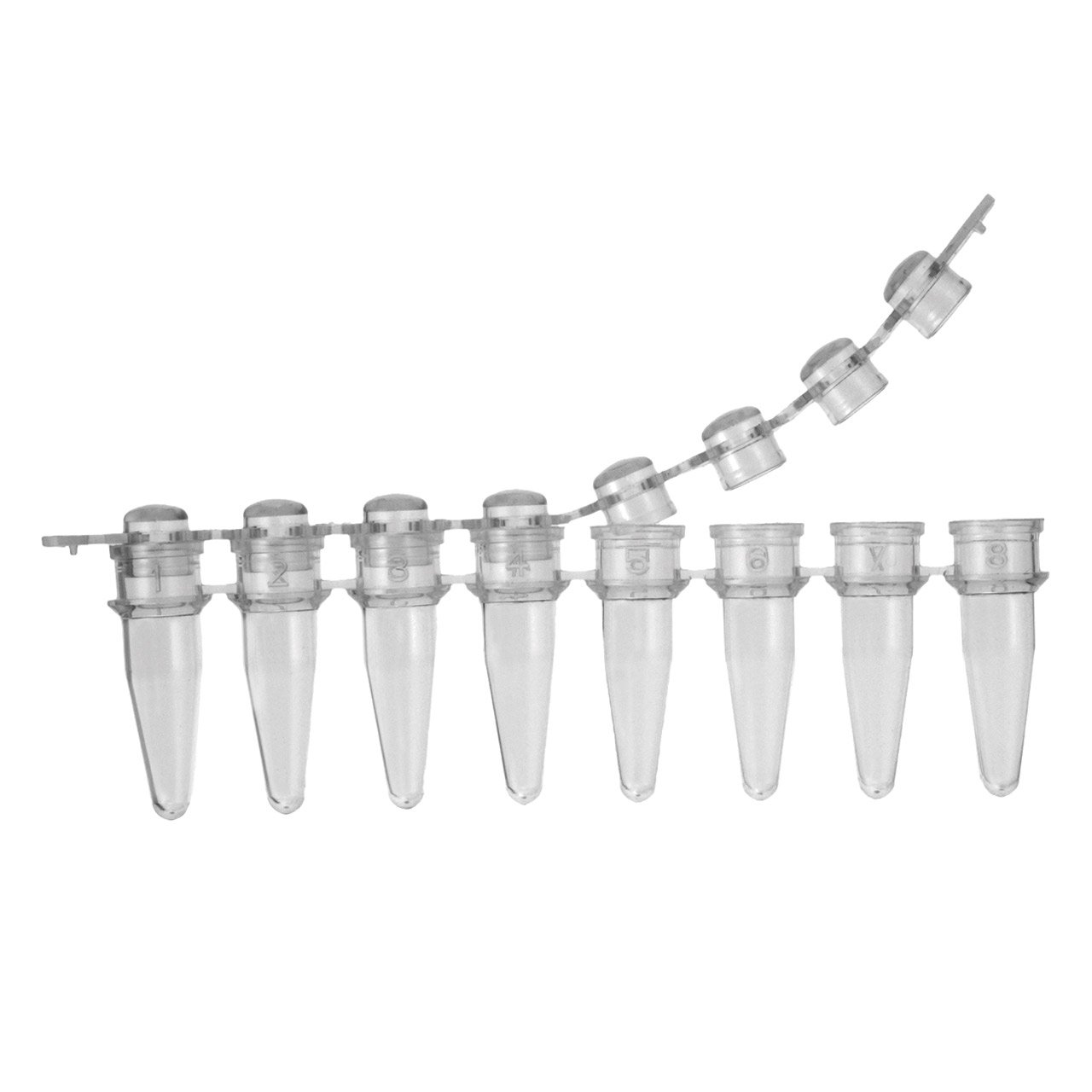 Tubes 0.2ml 8 Strip without Caps Clear Sterile (125)