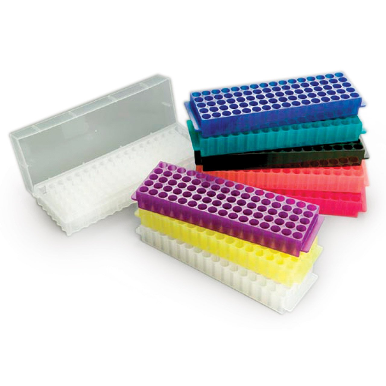 Flipper Rack 80-hole 1.5/2ml Tubes (5/pack) Assorted Colours