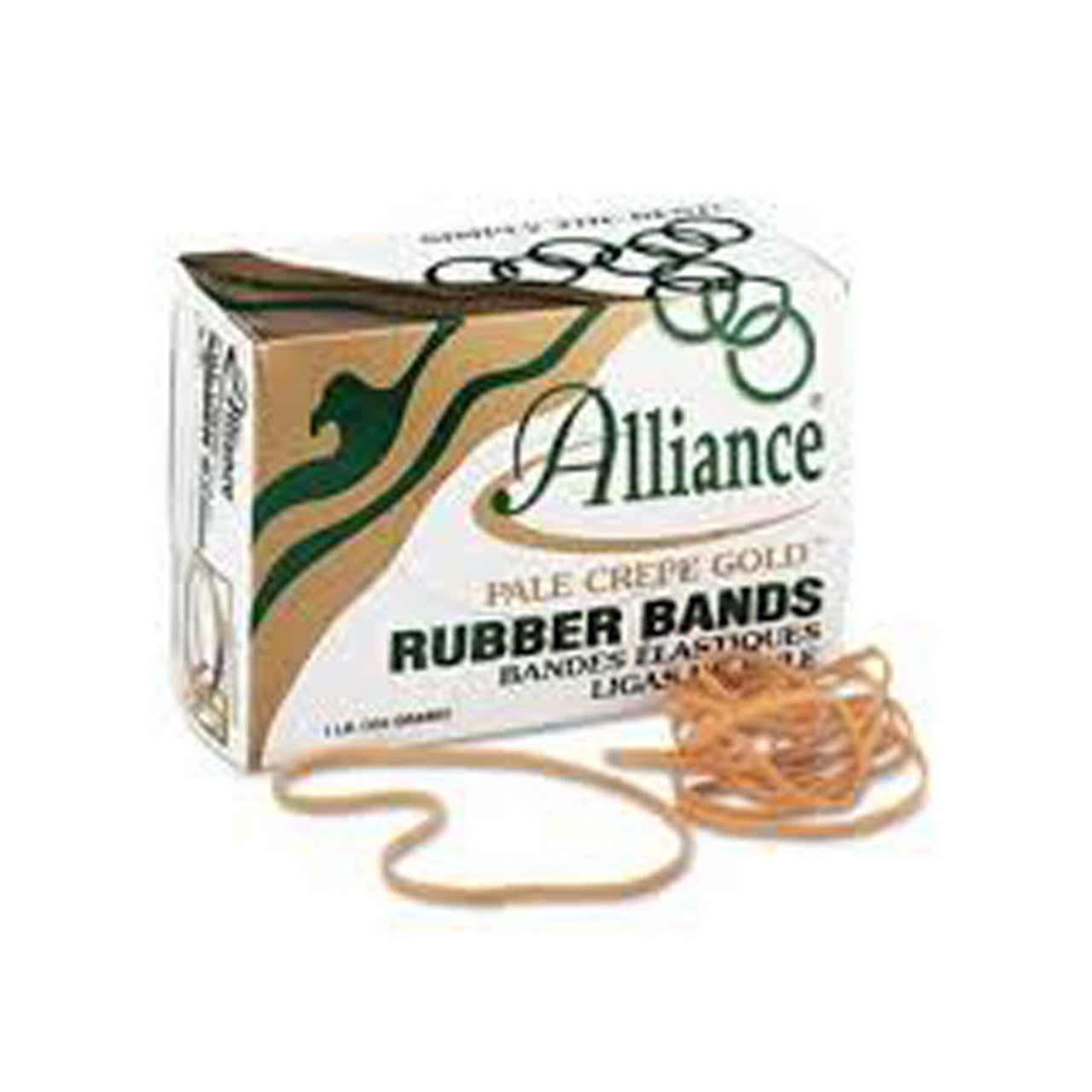 #33 Rubber Bands, 1 Lb Box Plate Crepe Gold (970)