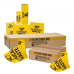240L Yellow Clinical Waste Bag (4 Packs of 25 = 100)