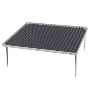 Stacking platform, large 12x12 with dimpled mat (3.0 separation)