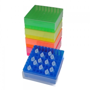 81-Place Tube Storage Box with Lid, Assorted