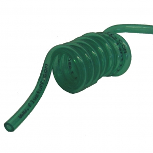Green Coiled tubing 3 ft with tails