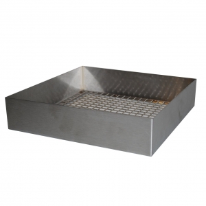 Autoclavable Tray for Drosophila Vials - Narrow Stainless Steel (1)