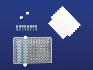 PlateSeal Film, Clear Polyester, 1X8 PCR SealStrips  (400)
